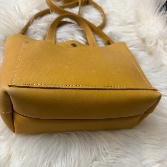 Portland Leather Mustard Crossbody Bag - Picture 4 of 6